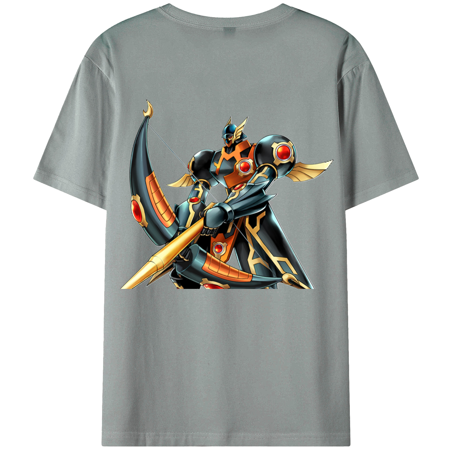 （画像用） 遊☆戯☆王 Yu-Gi-Oh! 綿100％ メンズ半袖Tシャツ（バックプリント） 通気性